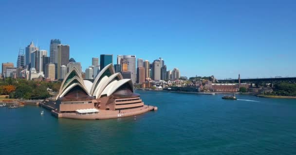 Imagem Paisagem Urbana Sydney Austrália Com Sydney Opera House Harbour — Vídeo de Stock