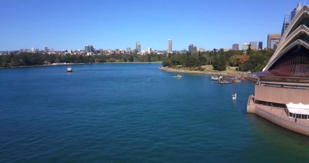 Cityscape Image Sydney Australia Sydney Opera House Harbour Bridge Sydney — Stock Video