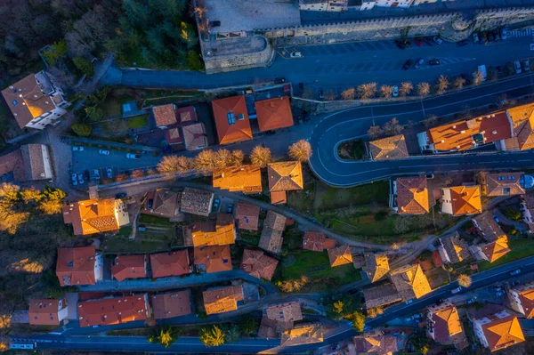 San Marino Városkép Olaszország Mérföldkő Hangulatos Történelmi San Marino Üres — Stock Fotó