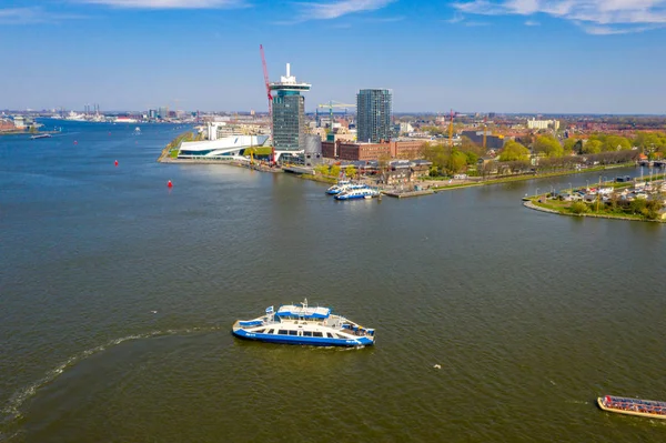 Amsterdam Paesi Bassi Giugno 2019 Veduta Aerea Dei Canali Amsterdam — Foto Stock