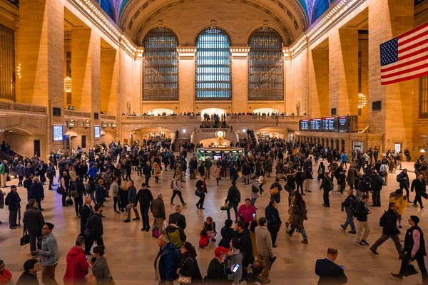 New York Maj 2019 Pendlare Och Turister Centralstationen New York — Stockfoto