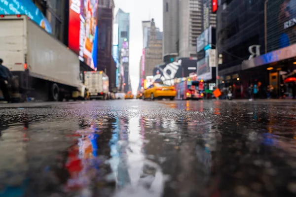 Nueva York City Mayo 2019 Las Multitudes Times Square Tráfico — Foto de Stock