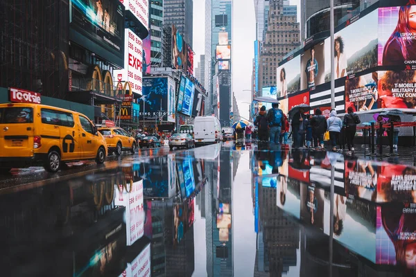 New York City Maj 2019 Times Square Trängsel Och Trafik — Stockfoto