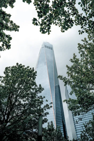 New York Taki Bir Dünya Ticaret Merkezi Abd Skyline Güzel — Stok fotoğraf