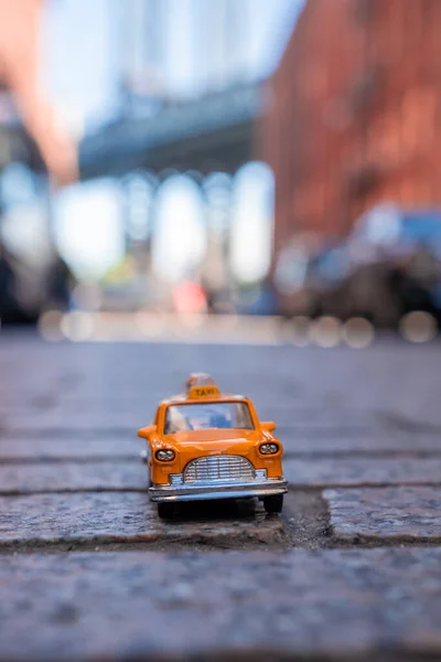 New York Usa May 2019 Taxi Model Parked Washington Street — Stock Photo, Image