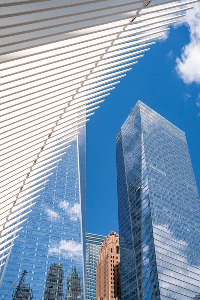 Conceito Arquitetura Fundo Abstrato Antecedentes Arquitectura Detalhada One World Trade — Fotografia de Stock