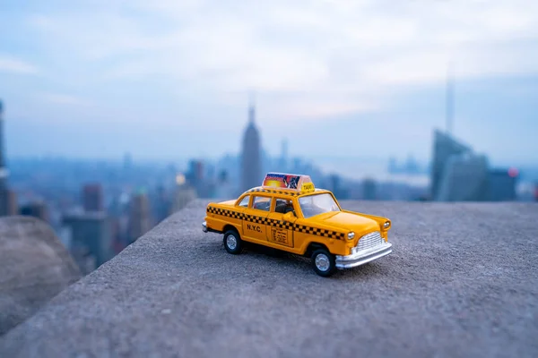 Nova Iorque Maio 2019 Táxis Amarelos Montam Throguh New York — Fotografia de Stock