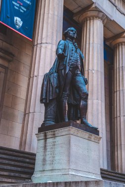 Federal Hall ve George Washington heykeli New York, ABD