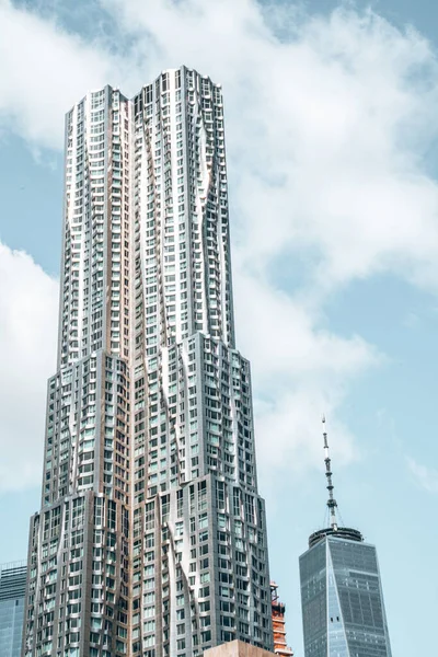 New York City Mai 2019 Kurvige Linien Des Modernen Wolkenkratzers — Stockfoto
