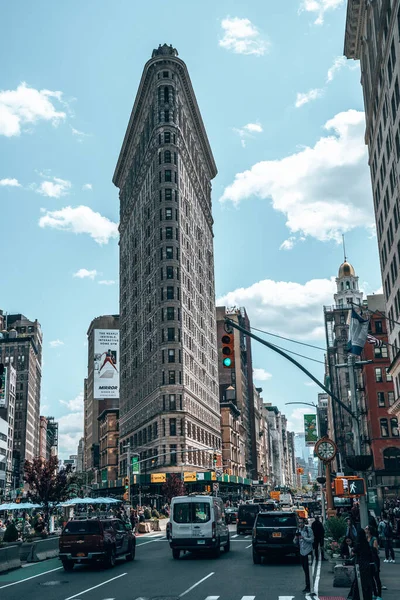New York City Abd Mayıs 2019 Düz Demir Bina Cephesi — Stok fotoğraf