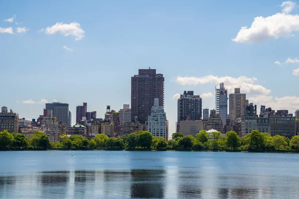 Central Park Nella Città New York Una Calda Giornata Sole — Foto Stock