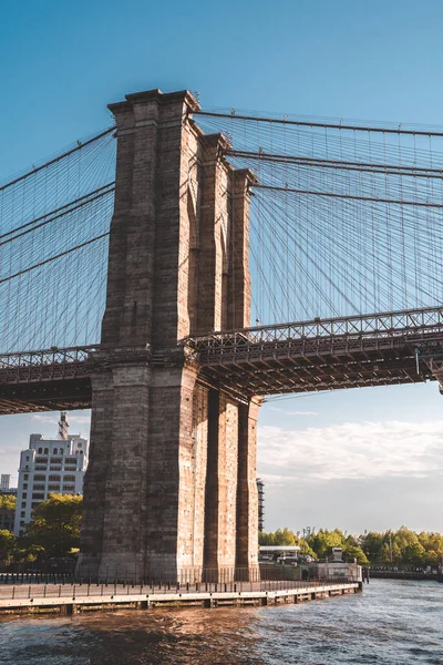 Uitzicht Brooklyn Bridge New York Usa — Stockfoto