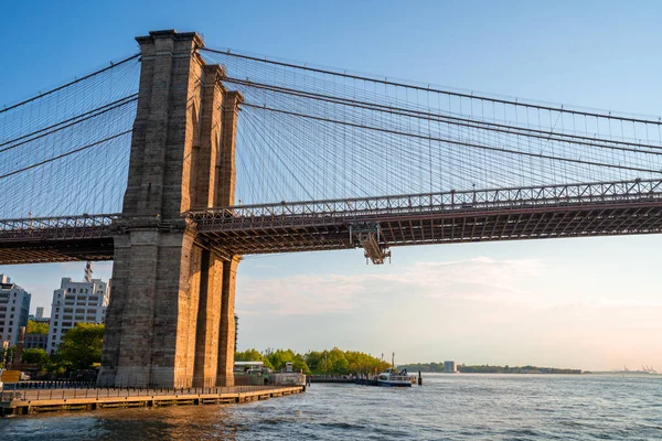 Vista Del Puente Brooklyn Nueva York — Foto de Stock
