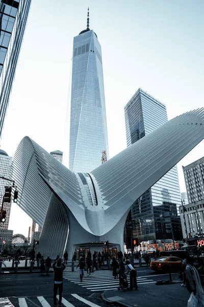 New York Usa Mars 2020 Utsikt Över Oculus Arkitektur Detaljer — Stockfoto