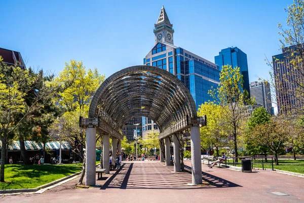 Boston Usa Mai 2019 Schöner Garten Boston North End Park — Stockfoto