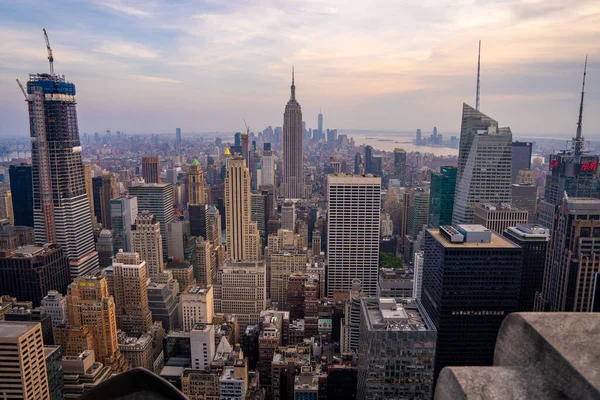 New York May 2019 New York City Sunset Skyline View — Stock Photo, Image