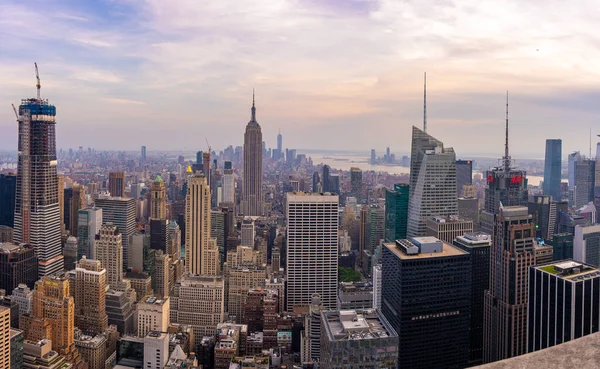 New York May 2019 New York City Sunset Skyline View — Stock Photo, Image