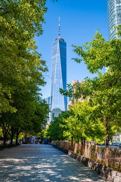 New York Usa Mars 2020 Lower Manhattan Och One World — Stockfoto