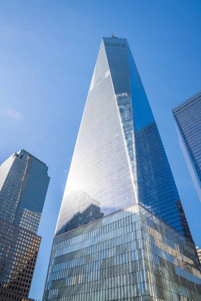 Nova Iorque Eua Março 2020 Lower Manhattan One World Trade — Fotografia de Stock