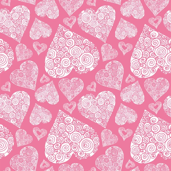 Happy Valentines day seamless pattern — Stock Vector