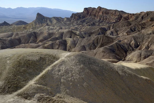 Earth's crust and badlands in the death valley national park