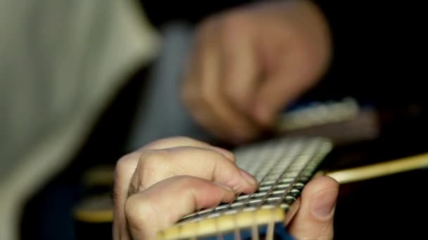Přehrávání gitar — Stock video