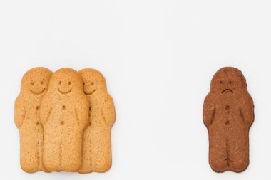 Çok ırklı Gingerbread erkek ve ırksal anlaşmazlık