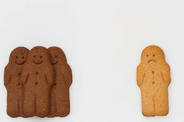 Çok ırklı Gingerbread erkek ve ırksal anlaşmazlık