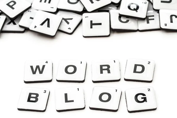 La palabra Blog en texto para un fondo bloguero — Foto de Stock