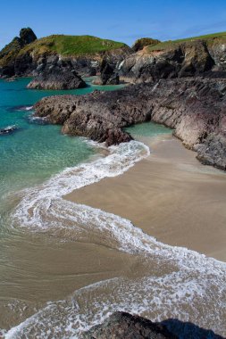 Kynance Cove Cornwall İngiltere'de