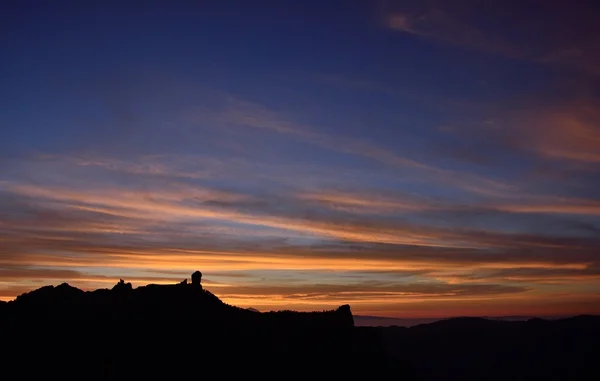 Amazing sunset, Canary islands — Stock Photo, Image