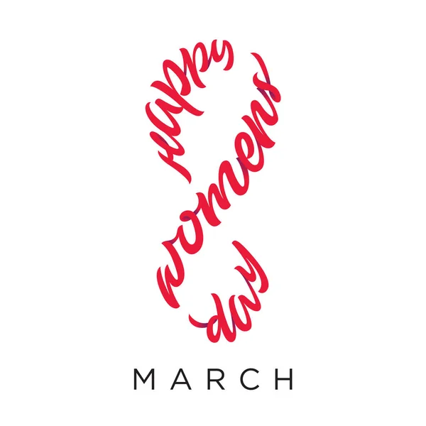 Ilustración Letras Happy Womens Day Con Letras Premium Marzo Vectores De Stock Sin Royalties Gratis