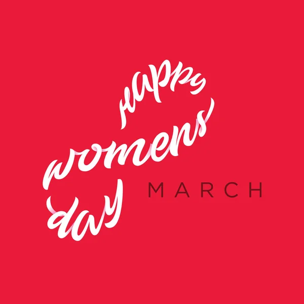 Ilustración Letras Happy Womens Day Con Letras Premium Marzo Vector De Stock