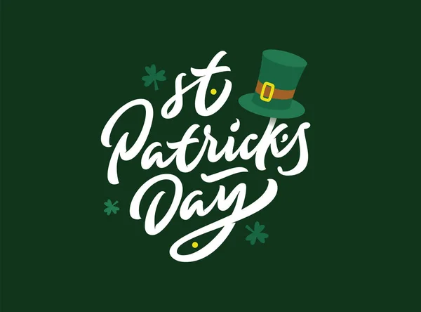 Joyeuse Saint Patricks Day. Lettrage premium . — Image vectorielle