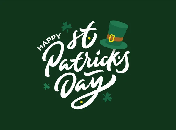 Happy Saint Patricks Day. Premium lettering. — Stockvector