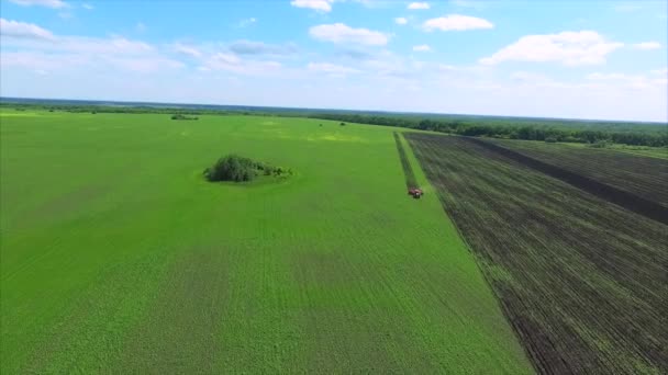 Oblasti zemědělství a traktor — Stock video