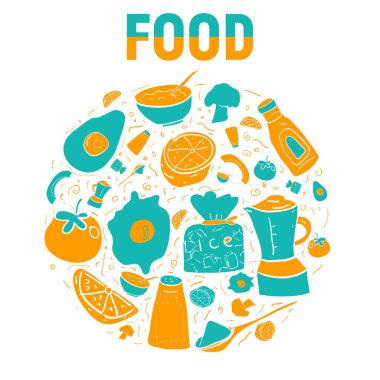 Gıda vektör çizim 