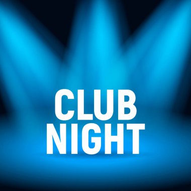 Vektör Club gece arka plan iş sunu zemin mavi parlak ışık efekti arka plan
