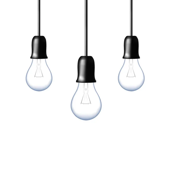 Vector Light bulb isolated. Realistic style lamp. — Stock Vector