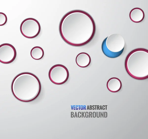 Vector abstract background. Circle round colored bubbles wallpaper — Stock Vector