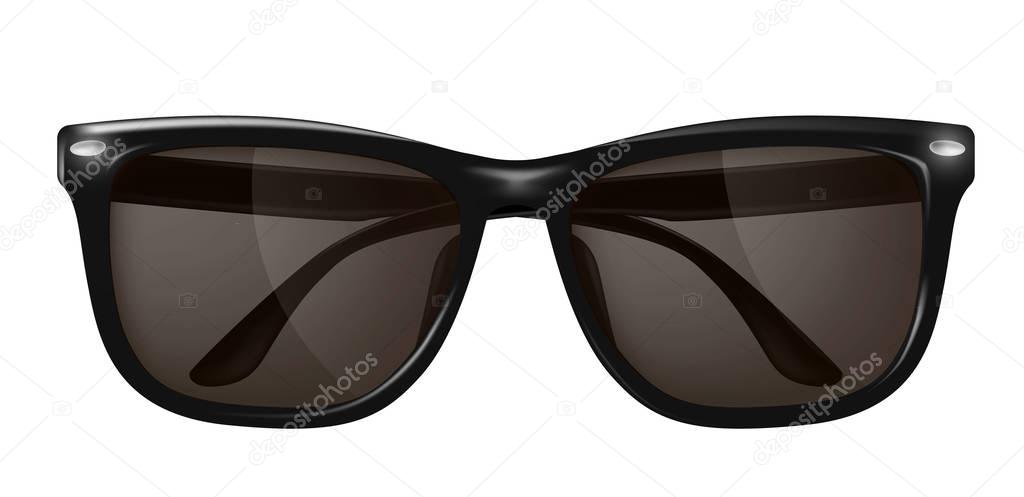 Vector realistic sunglasses, spectacles mockup