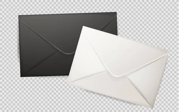 Vektor realistischer 3d-Umschlag, Postbriefumschlag — Stockvektor