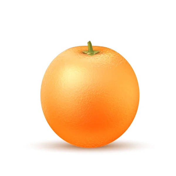 Vecteur réaliste orange fruit 3d isolé — Image vectorielle