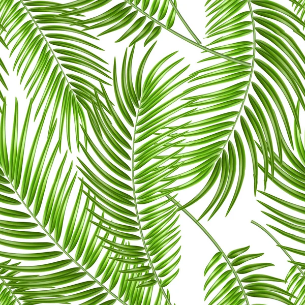 Вектор реалістичне тропічне листя екзотичний відпочинок — стоковий вектор