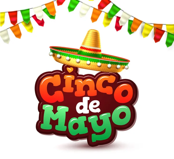 Vector cinco de mayo Mexicaanse partij poster banner — Stockvector