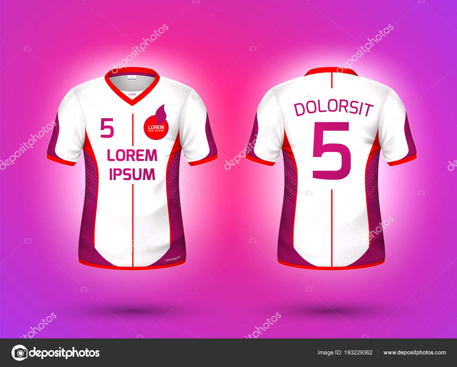 Download Vector Football Soccer T Shirt Uniform Mockup Vector Image By C Irinabelokrylova Vector Stock 193229362