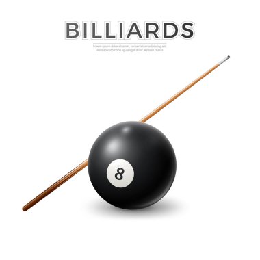 Gerçekçi bilardo topu, ipucu.