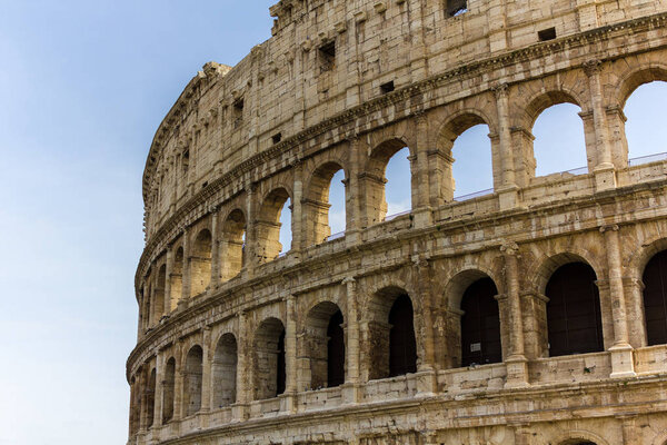 View of the colosseum in Rome
