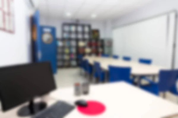 abstract blur meeting room background.