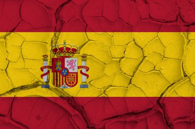 İspanya bayrağına kırık arka plan doku